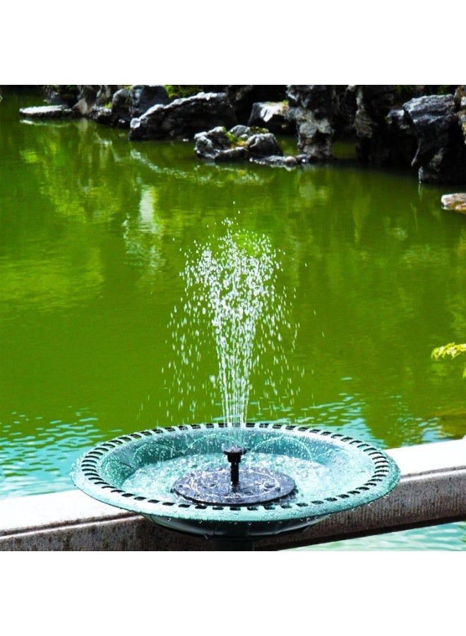 مضخة نافورة شمسية 2.5 واط مع 6 رؤوس رشاش، نافورة حمام الطيور الشمسية للحدائق، البرك، حمامات السباحة، أحواض السمك والاستخدامات الخارجية – نافورة مائية شمسية فعالة مع ارتفاعات رشاش قابلة للتعديل - Image 2